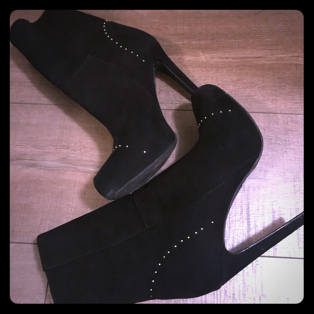 Express Black Ankle Boots 7.5